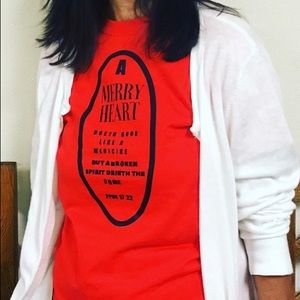 New Red T shirt / bible verses /